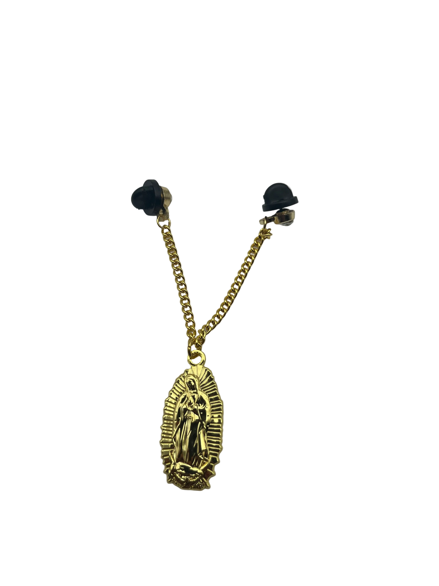 La Virgen dorado Pin
