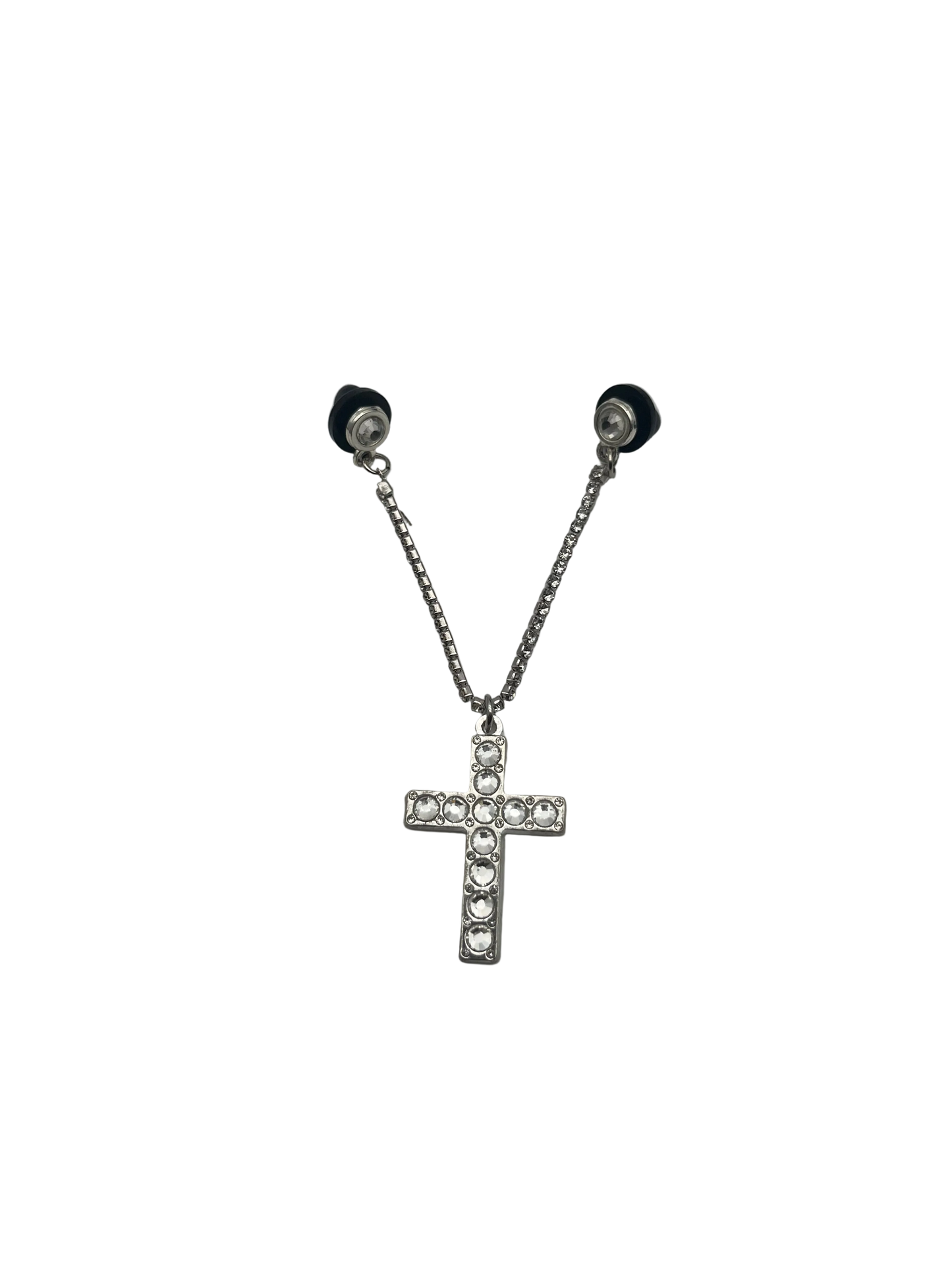 Cruz diamantes pin