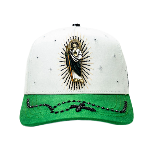 San Judas Rosario Verde/Blanco BB