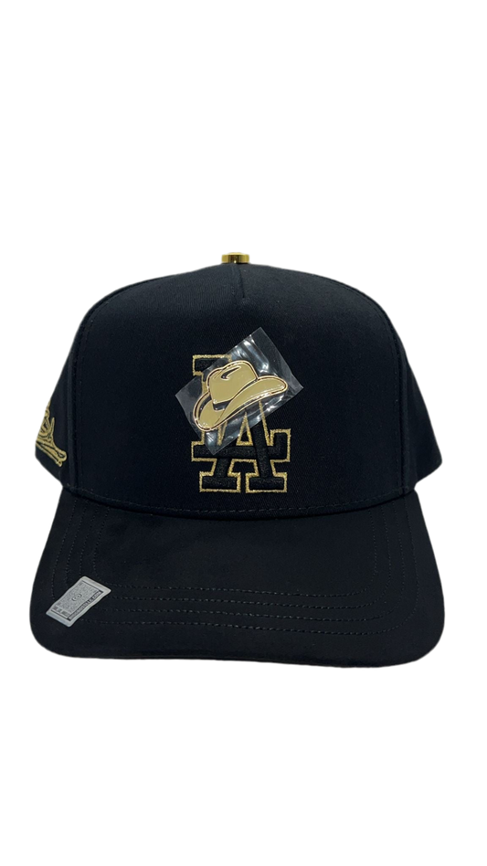 LA Sombreros Negro/Dorado BB
