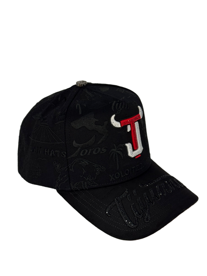 TJ Tijuana Negro/Rojo HK