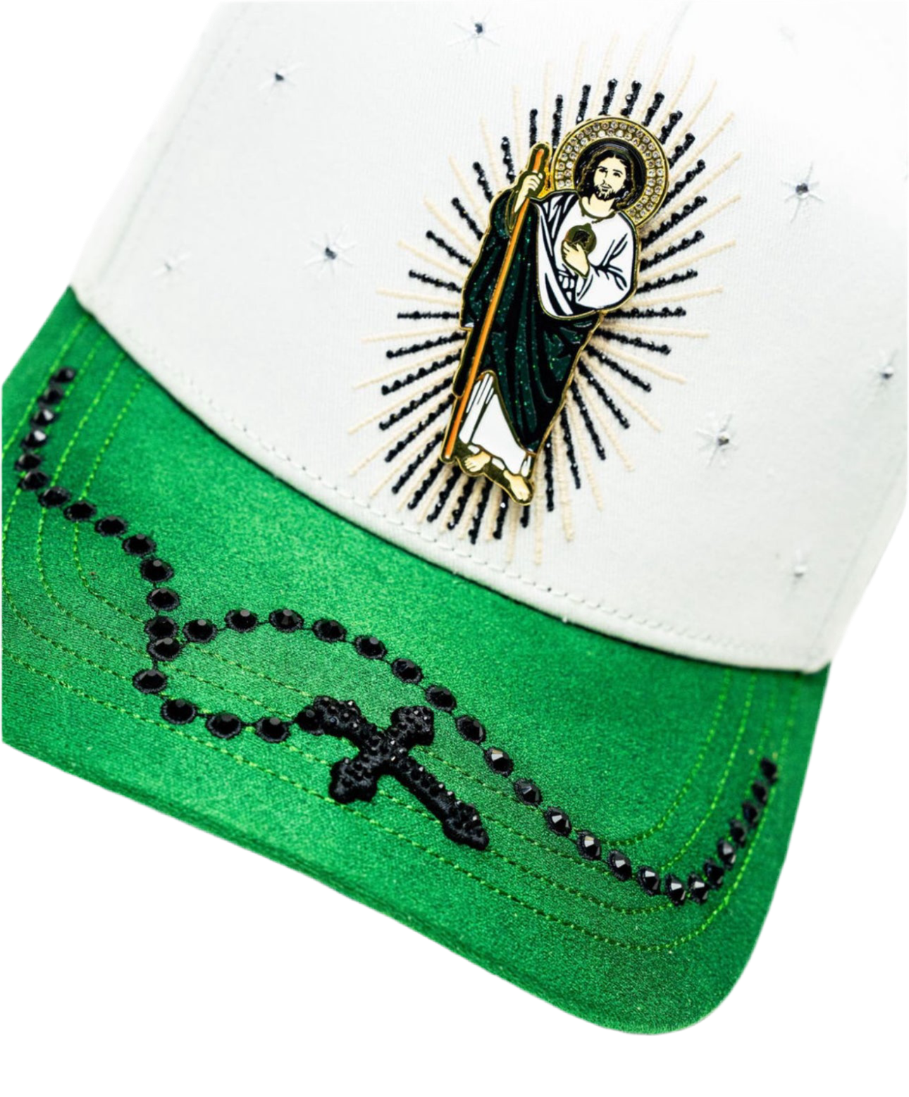 San Judas Rosario Verde/Blanco BB
