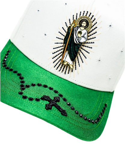 San Judas Rosario Verde/Blanco BB