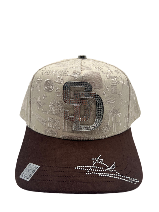 SD pin Caqui/Cafe Bordada BB
