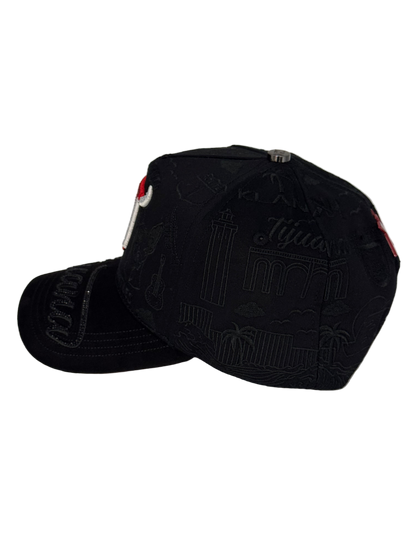 TJ Tijuana Negro/Rojo HK